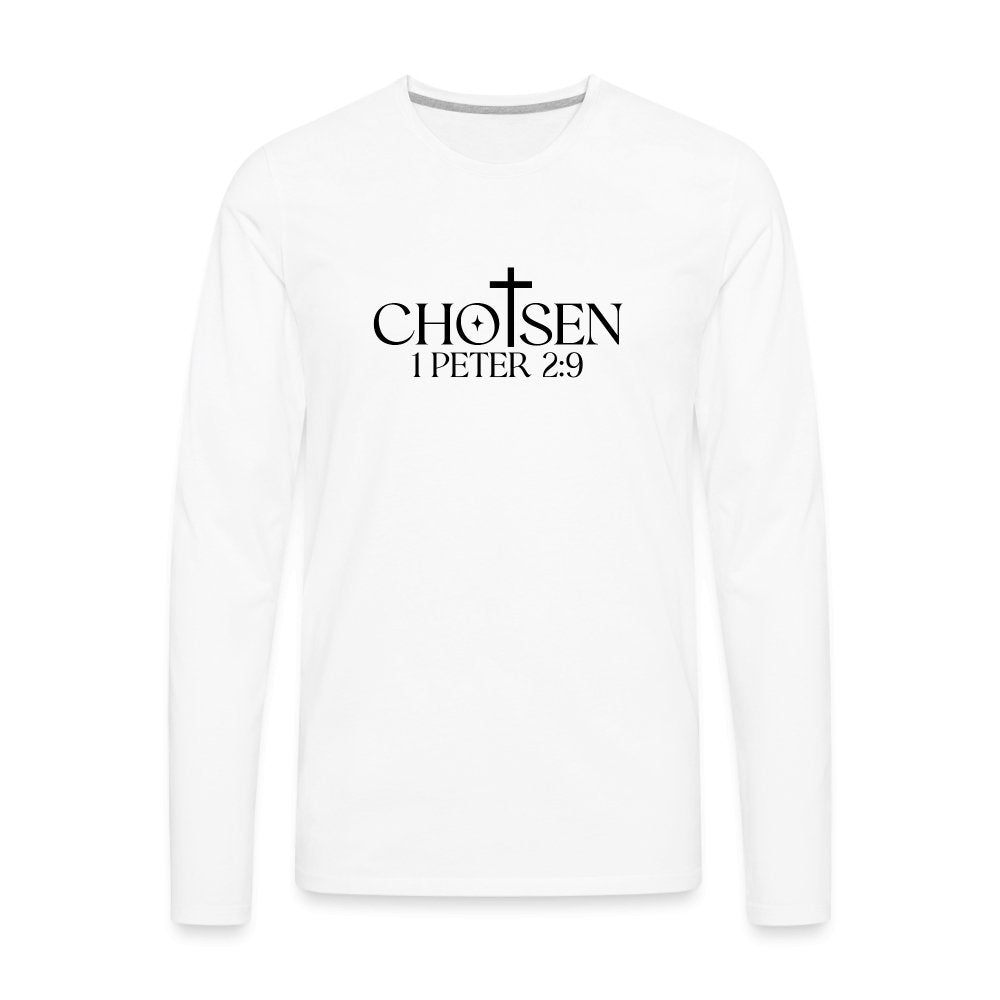 Chosen 1 Peter 2:9 Men's Premium Long Sleeve T-Shirt - option1# - Men's Premium Long Sleeve T-Shirt | Spreadshirt 875