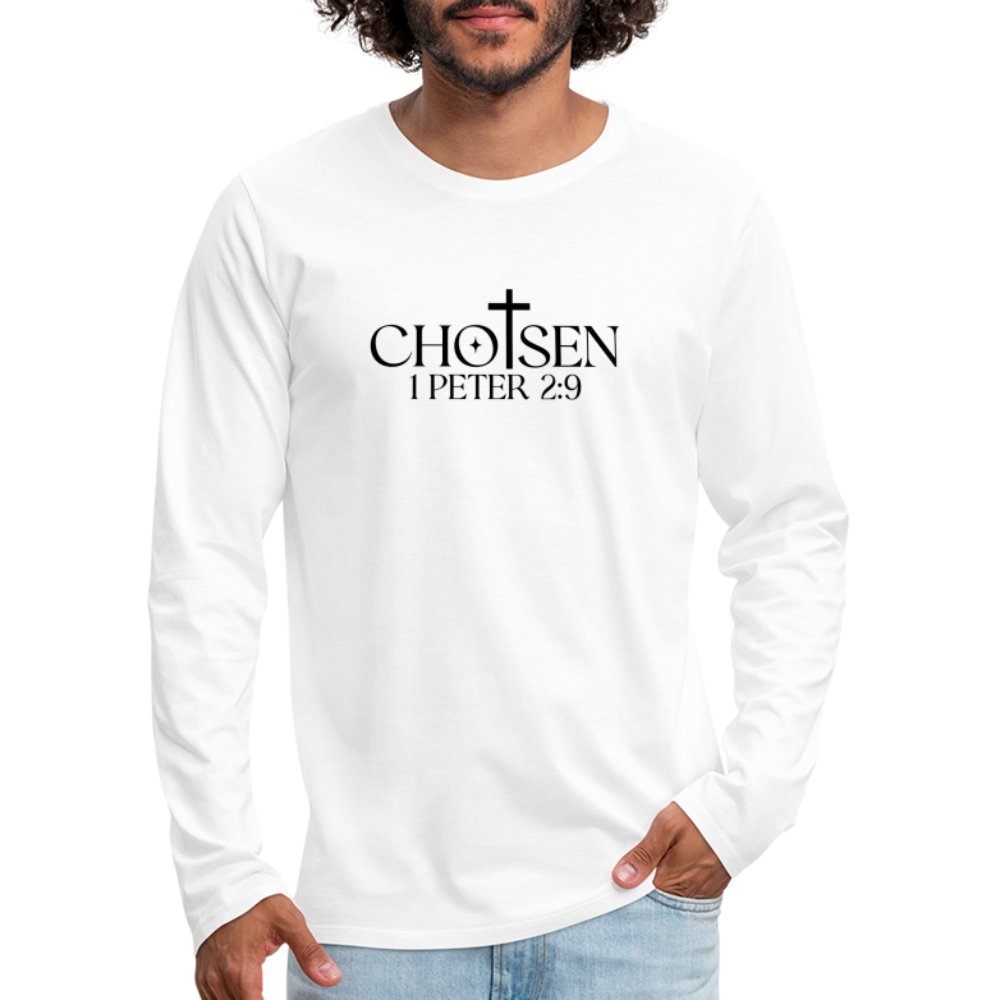 Chosen 1 Peter 2:9 Men's Premium Long Sleeve T-Shirt - option1# - Men's Premium Long Sleeve T-Shirt | Spreadshirt 875