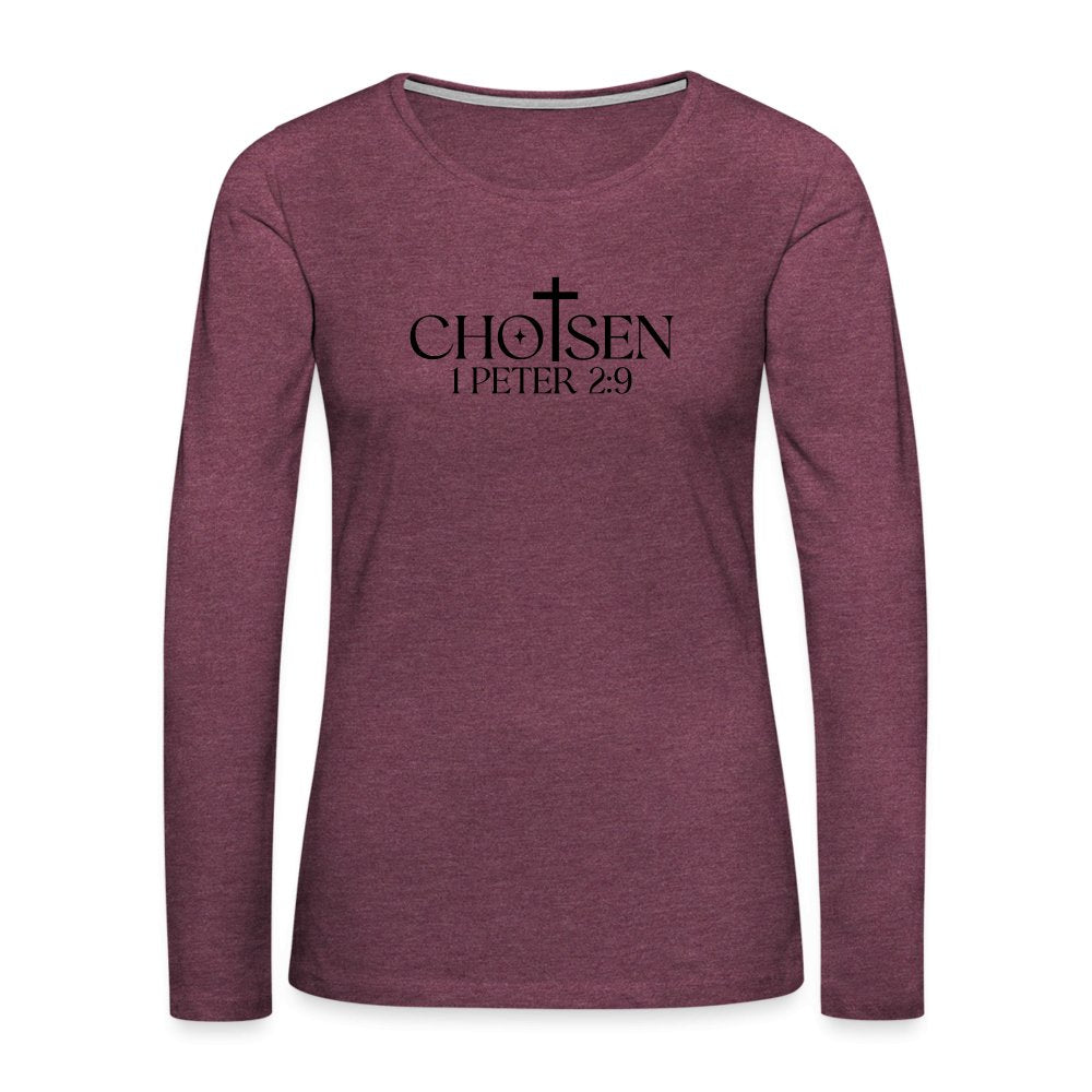 Chosen 1 Peter 2:9 Women's Premium Long Sleeve T-Shirt - option1# - Women's Premium Long Sleeve T-Shirt | Spreadshirt 876