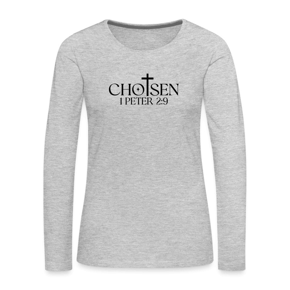 Chosen 1 Peter 2:9 Women's Premium Long Sleeve T-Shirt - option1# - Women's Premium Long Sleeve T-Shirt | Spreadshirt 876