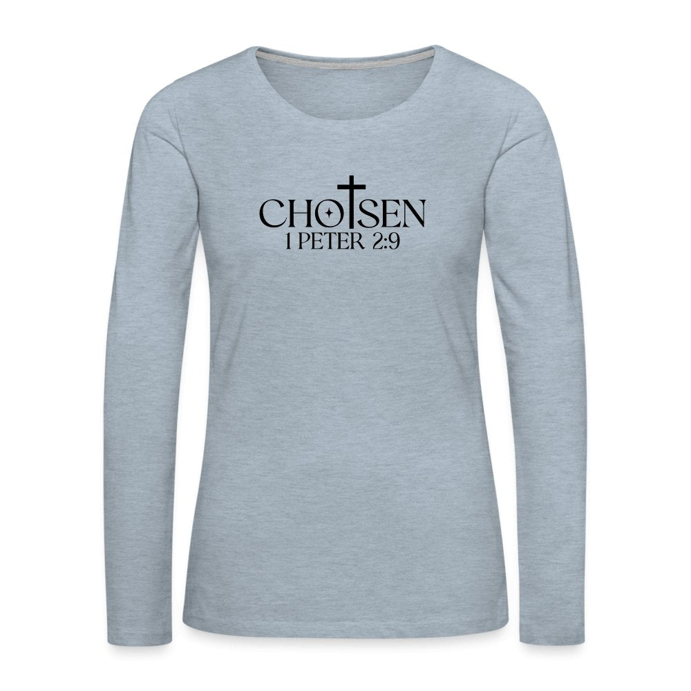 Chosen 1 Peter 2:9 Women's Premium Long Sleeve T-Shirt - option1# - Women's Premium Long Sleeve T-Shirt | Spreadshirt 876