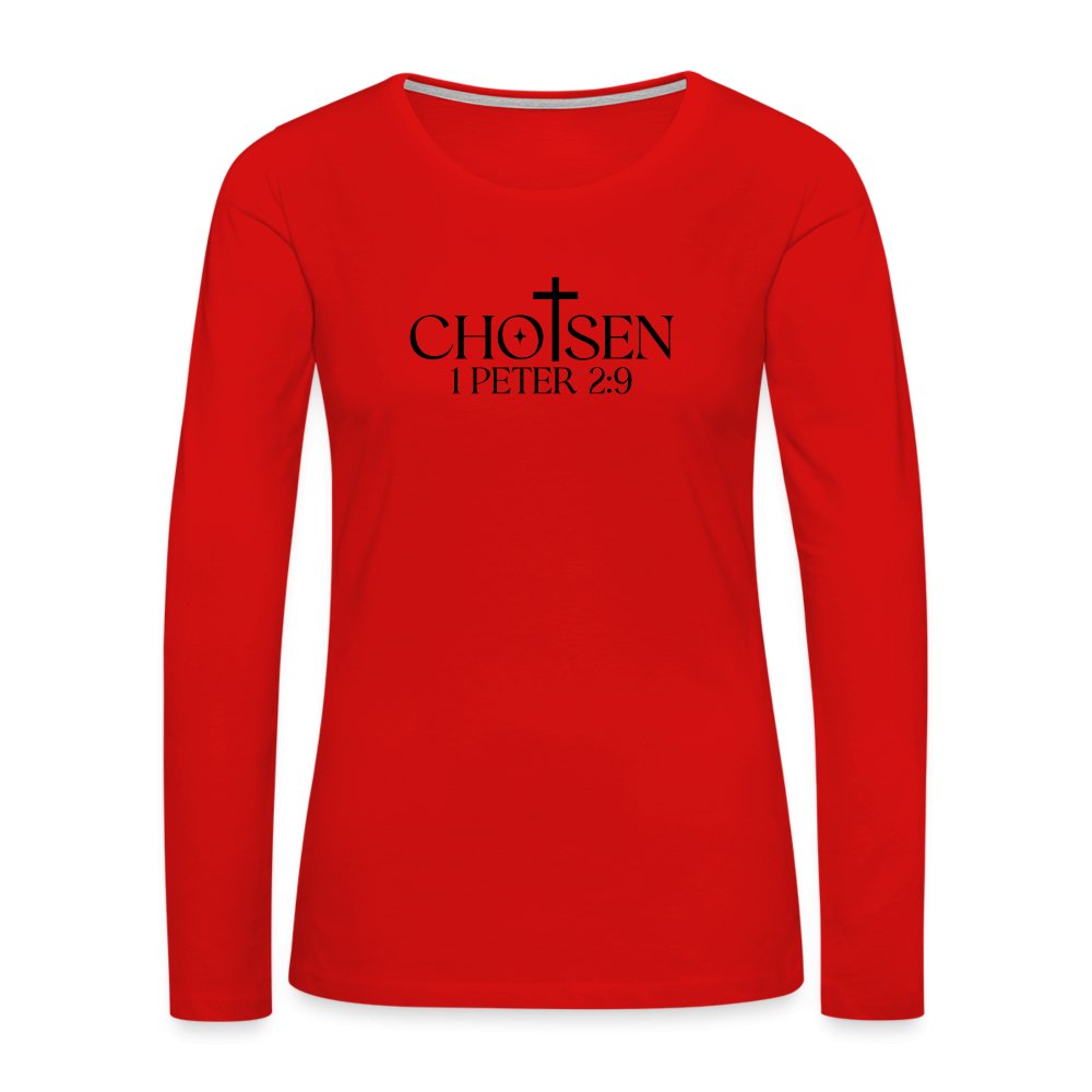 Chosen 1 Peter 2:9 Women's Premium Long Sleeve T-Shirt - option1# - Women's Premium Long Sleeve T-Shirt | Spreadshirt 876