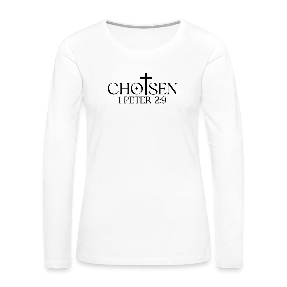 Chosen 1 Peter 2:9 Women's Premium Long Sleeve T-Shirt - option1# - Women's Premium Long Sleeve T-Shirt | Spreadshirt 876