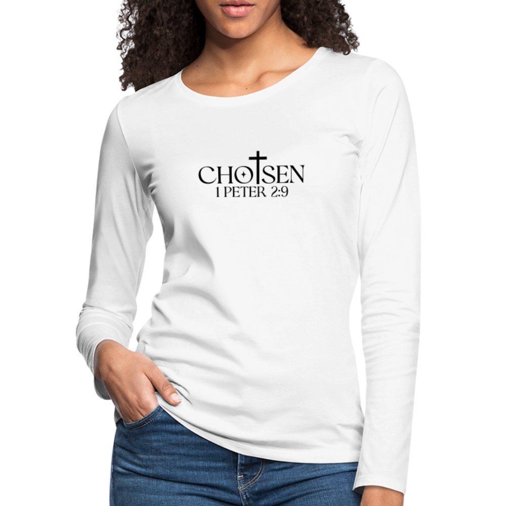 Chosen 1 Peter 2:9 Women's Premium Long Sleeve T-Shirt - option1# - Women's Premium Long Sleeve T-Shirt | Spreadshirt 876