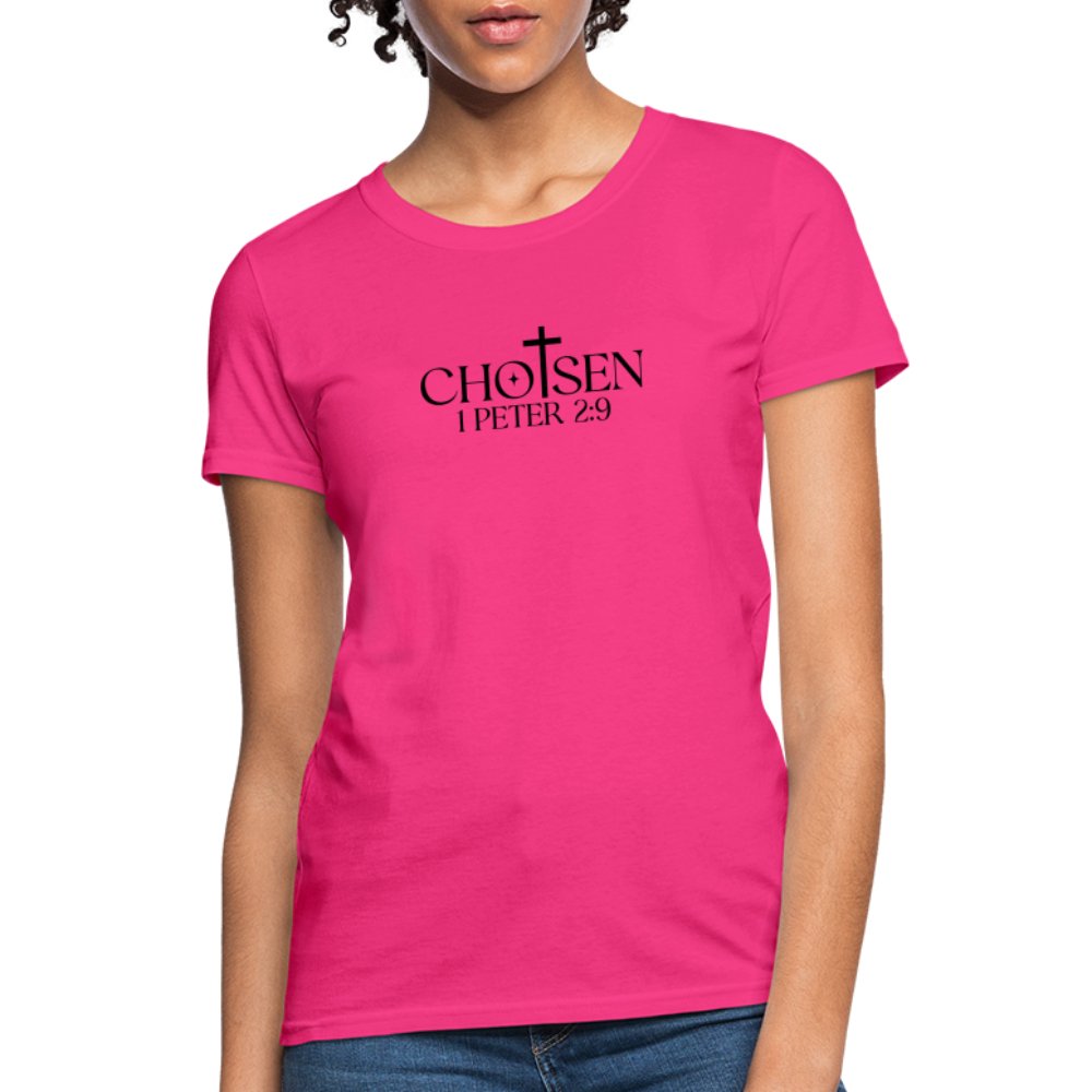 Chosen 1 Peter 2:9 Women's T-Shirt - option1# - Women's T-Shirt | Fruit of the Loom L3930R