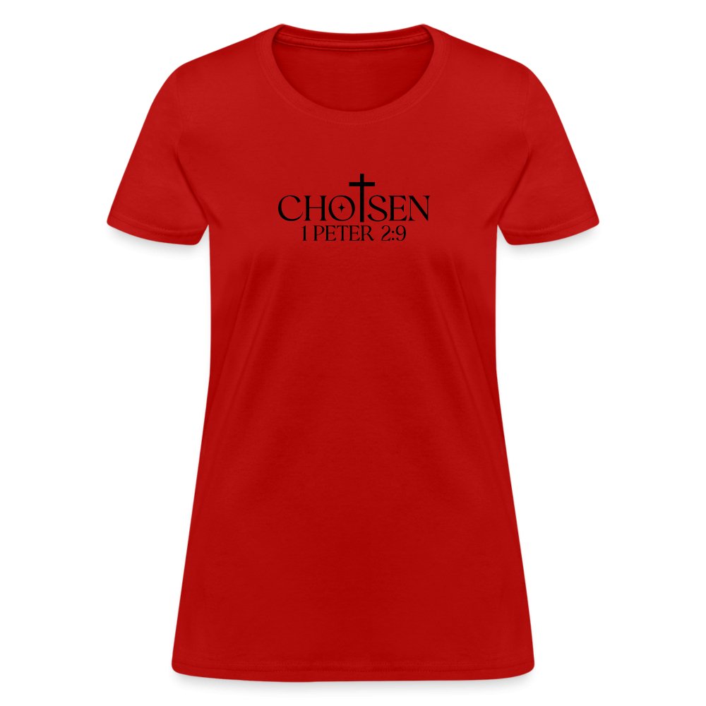 Chosen 1 Peter 2:9 Women's T-Shirt - option1# - Women's T-Shirt | Fruit of the Loom L3930R