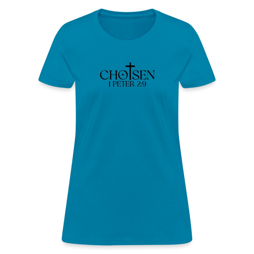 Chosen 1 Peter 2:9 Women's T-Shirt - option1# - Women's T-Shirt | Fruit of the Loom L3930R