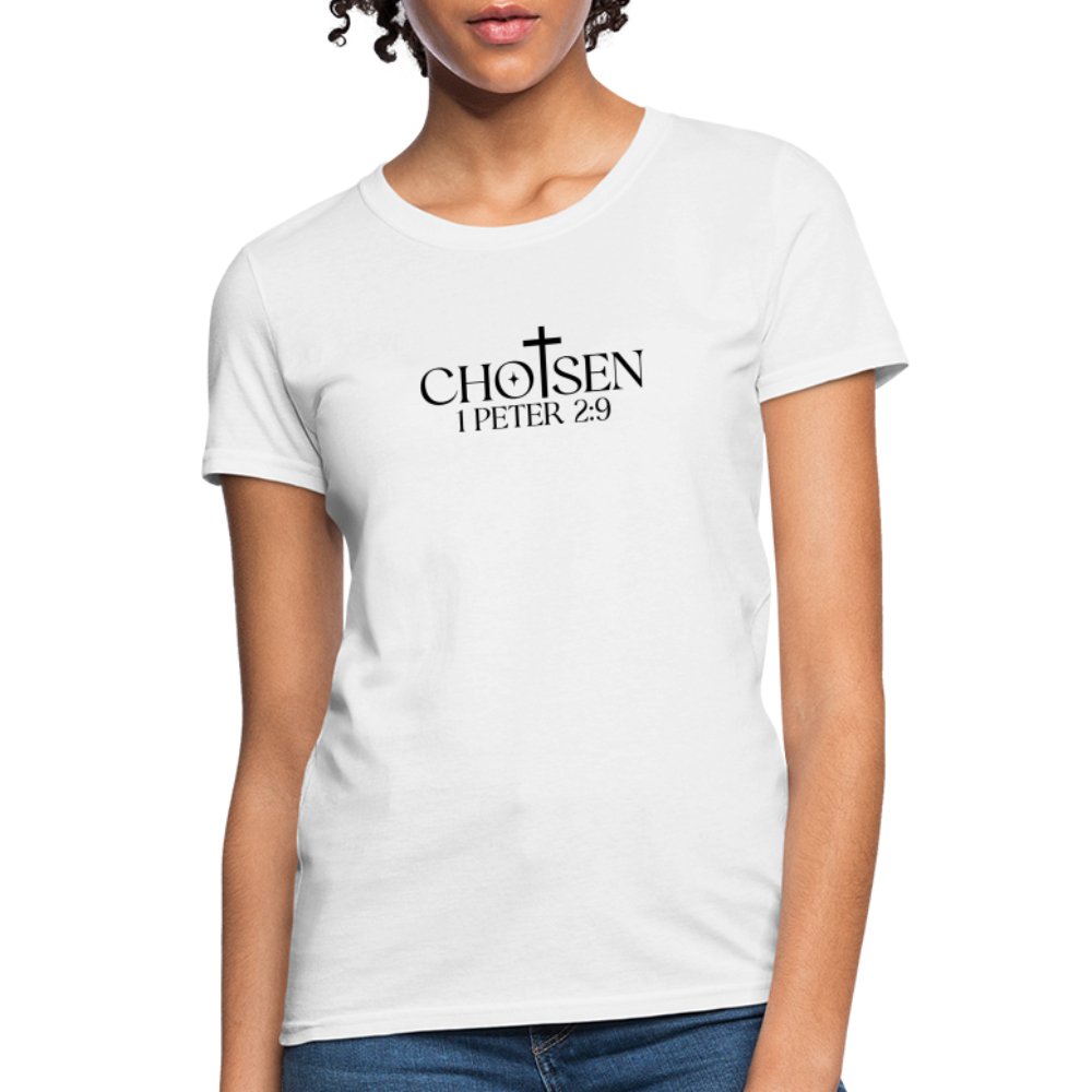 Chosen 1 Peter 2:9 Women's T-Shirt - option1# - Women's T-Shirt | Fruit of the Loom L3930R