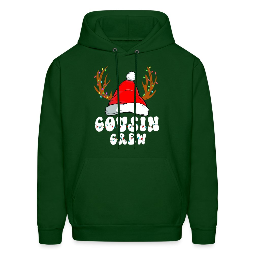 Christmas Cousin Crew Hoodie - forest green