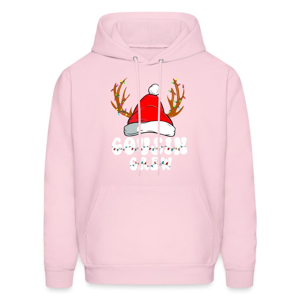 Christmas Cousin Crew Hoodie - pale pink