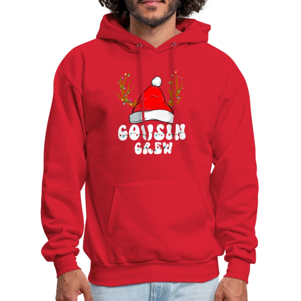 Christmas Cousin Crew Hoodie - red