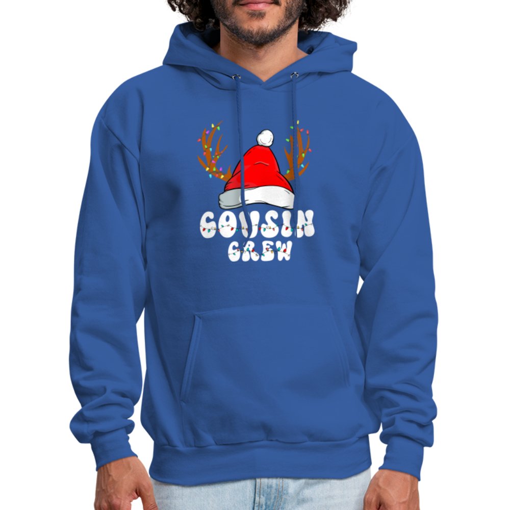 Christmas Cousin Crew Hoodie - royal blue