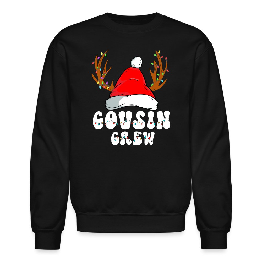 Christmas Cousin Crew Sweatshirt - black