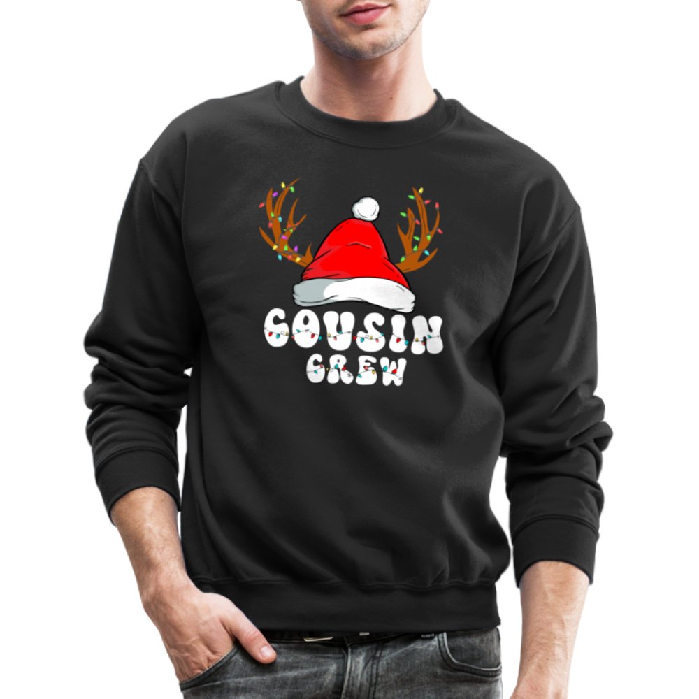 Christmas Cousin Crew Sweatshirt - black