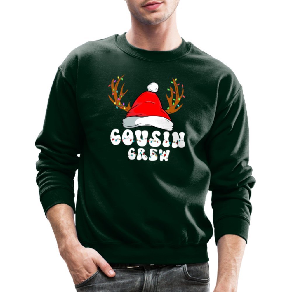 Christmas Cousin Crew Sweatshirt - forest green