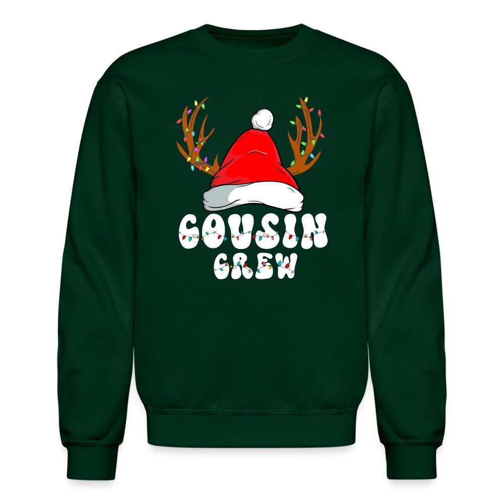 Christmas Cousin Crew Sweatshirt - forest green