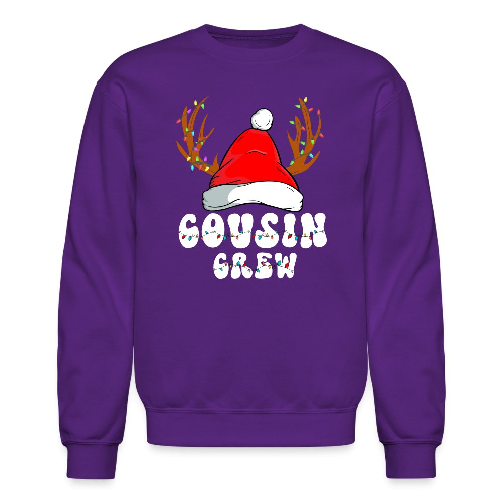 Christmas Cousin Crew Sweatshirt - purple