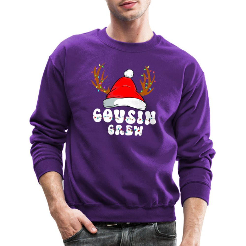 Christmas Cousin Crew Sweatshirt - purple