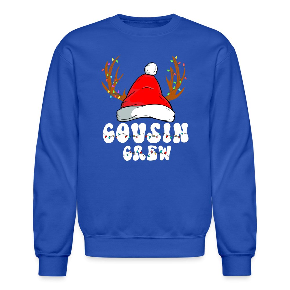 Christmas Cousin Crew Sweatshirt - royal blue