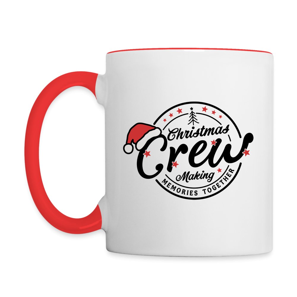 Christmas Crew Making Memories Together Coffee Mug - white/red