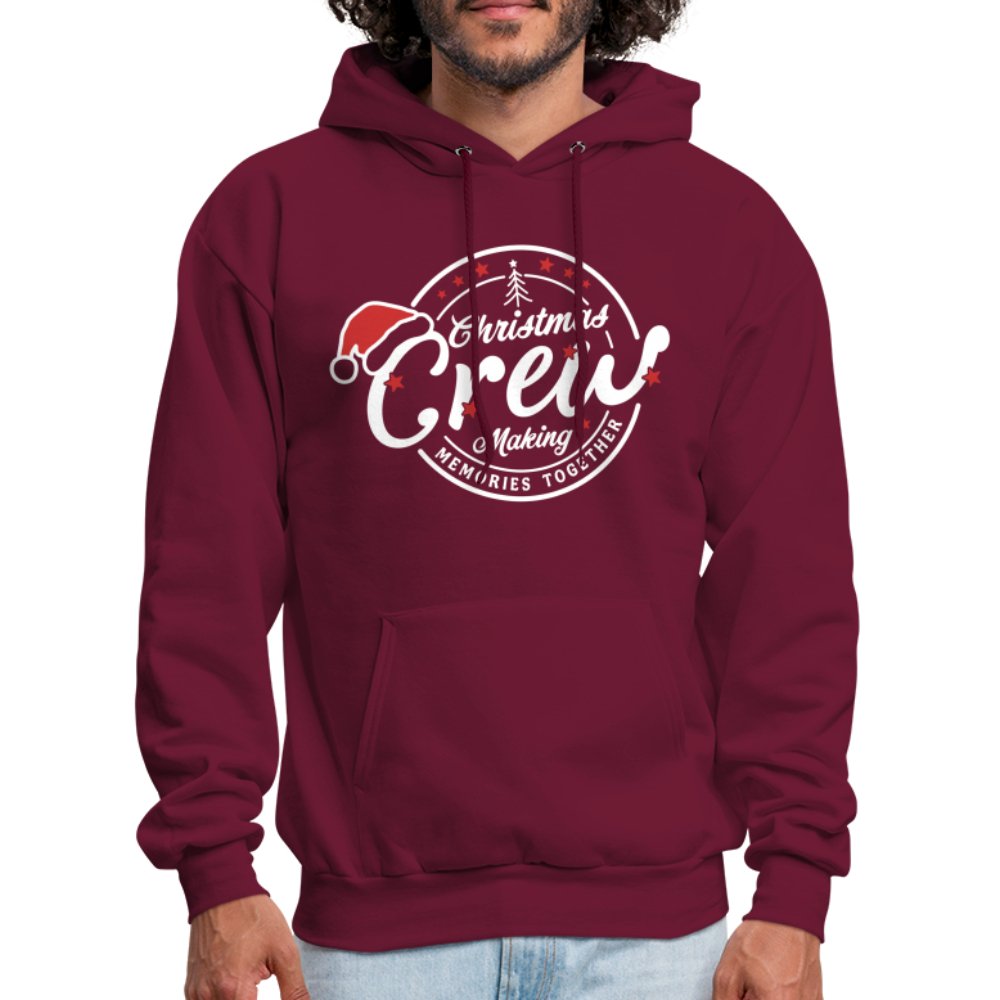 Christmas Crew Making Memories Together Hoodie - burgundy