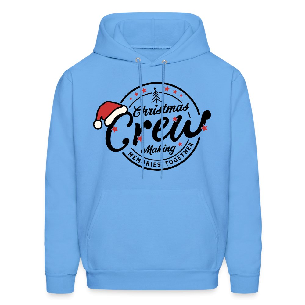 Christmas Crew Making Memories Together Hoodie - carolina blue