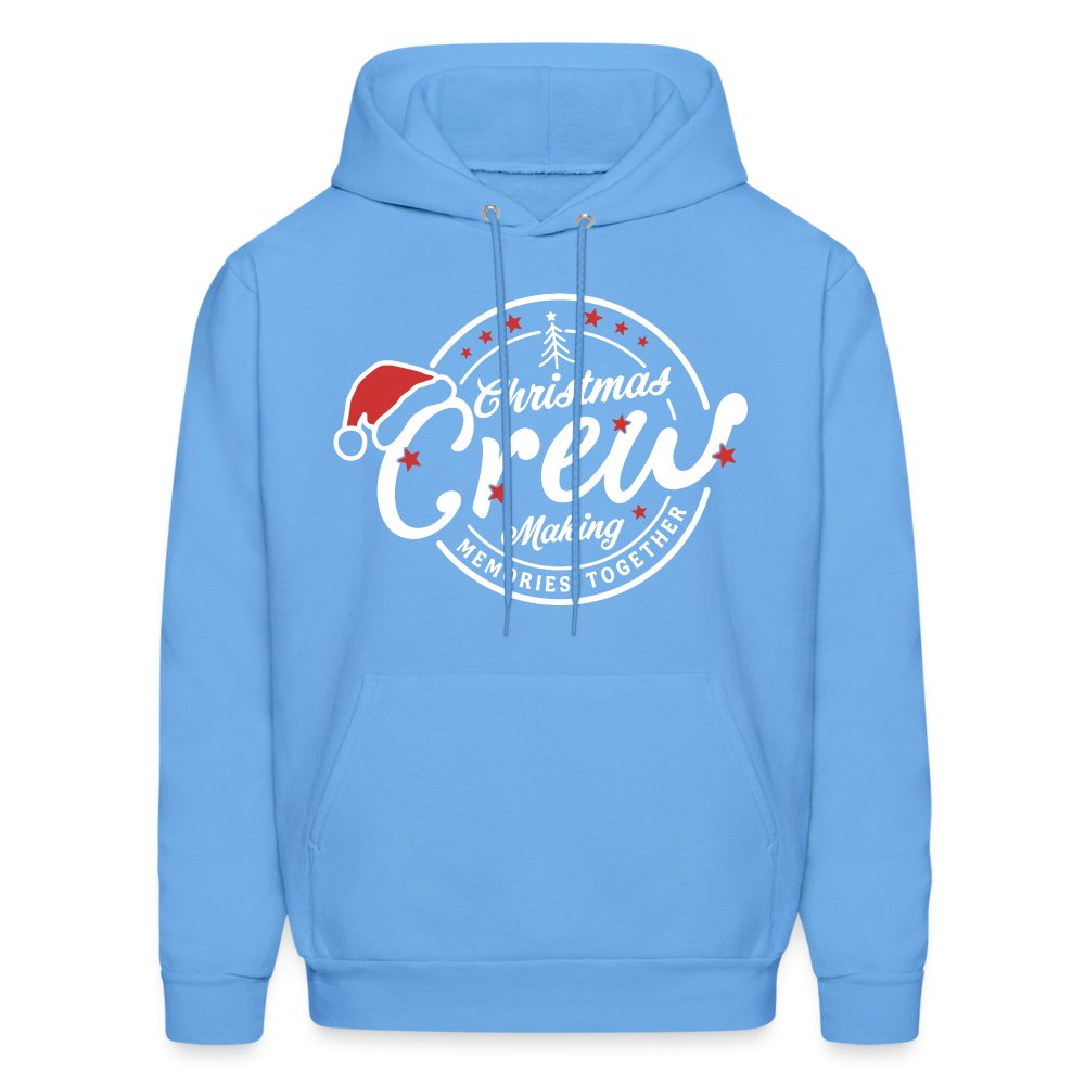 Christmas Crew Making Memories Together Hoodie - carolina blue