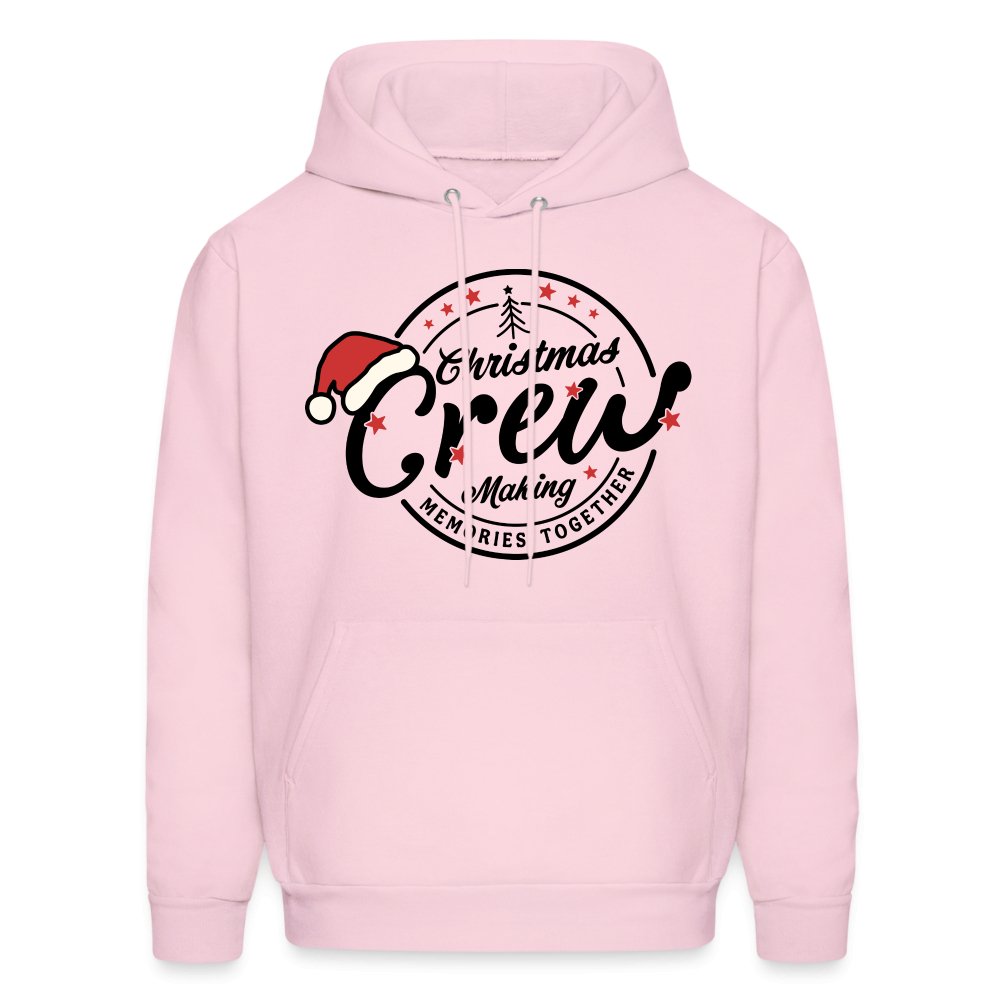 Christmas Crew Making Memories Together Hoodie - pale pink