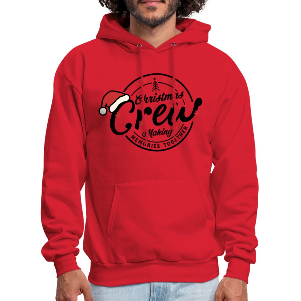 Christmas Crew Making Memories Together Hoodie - red