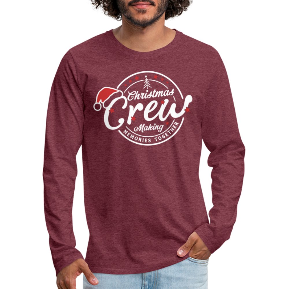 Christmas Crew Making Memories Together Men's Premium Long Sleeve T-Shirt - red