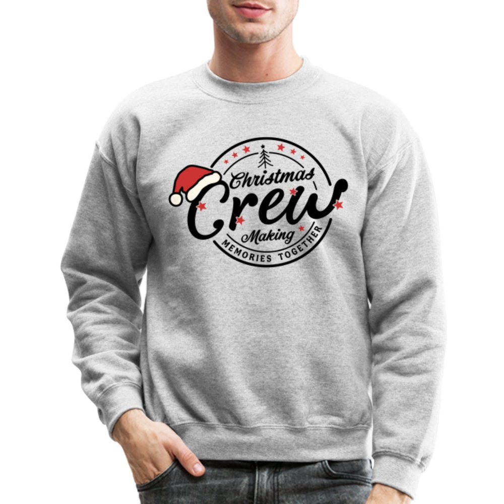 Christmas Crew Making Memories Together Sweatshirt - white