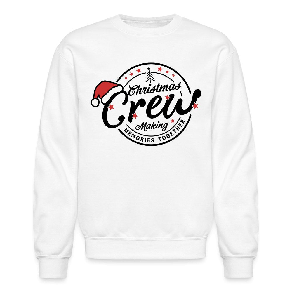 Christmas Crew Making Memories Together Sweatshirt - white