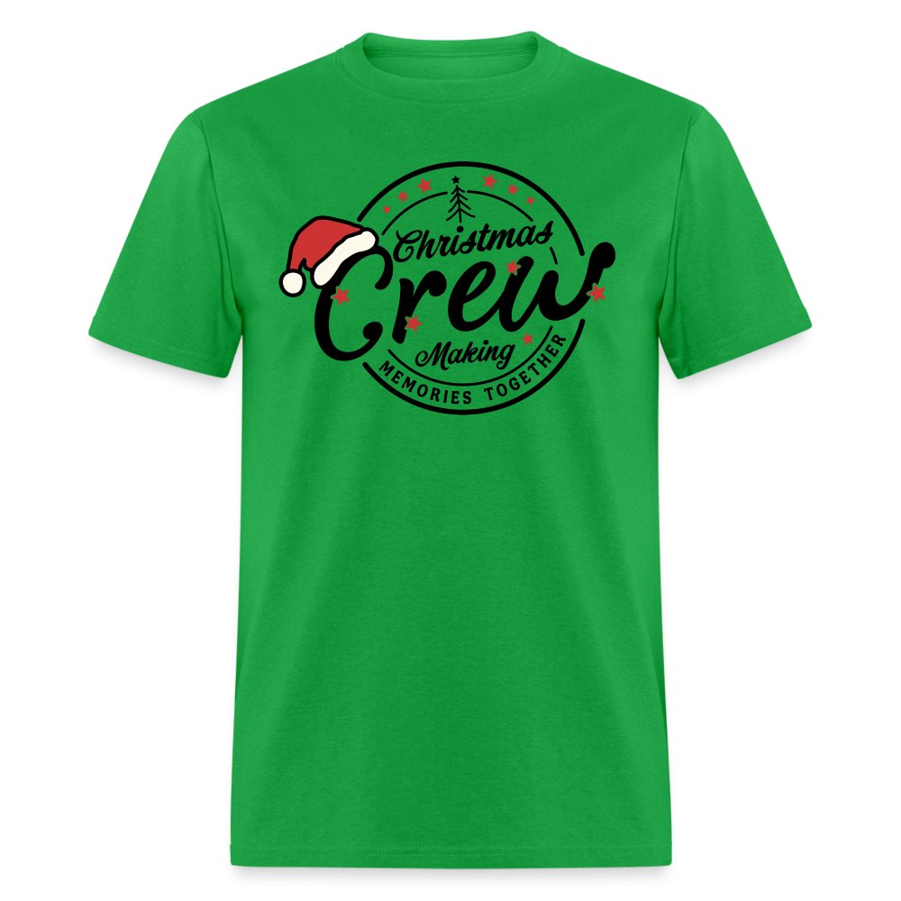 Christmas Crew Making Memories Together T-Shirt - bright green