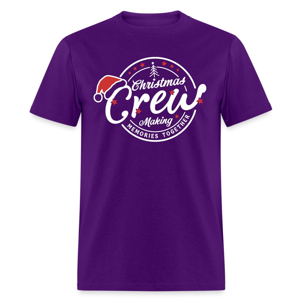 Christmas Crew Making Memories Together Unisex T-Shirt - purple