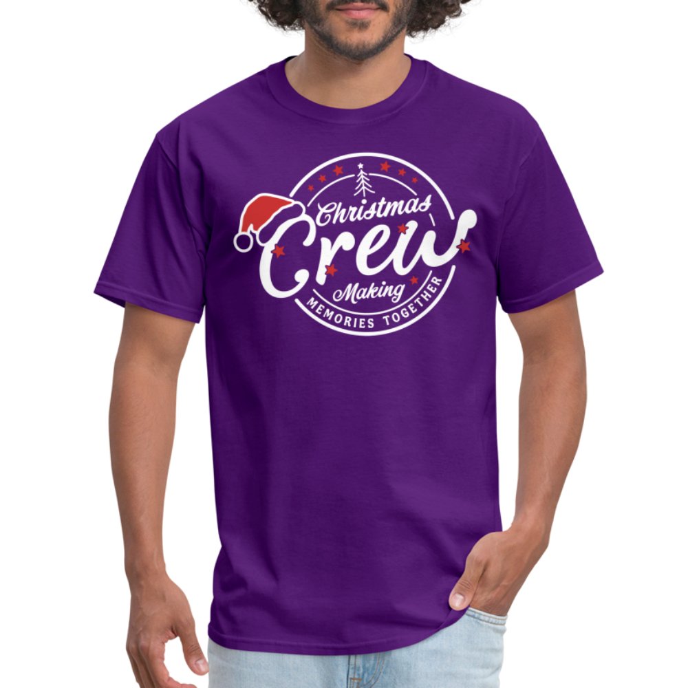 Christmas Crew Making Memories Together Unisex T-Shirt - purple