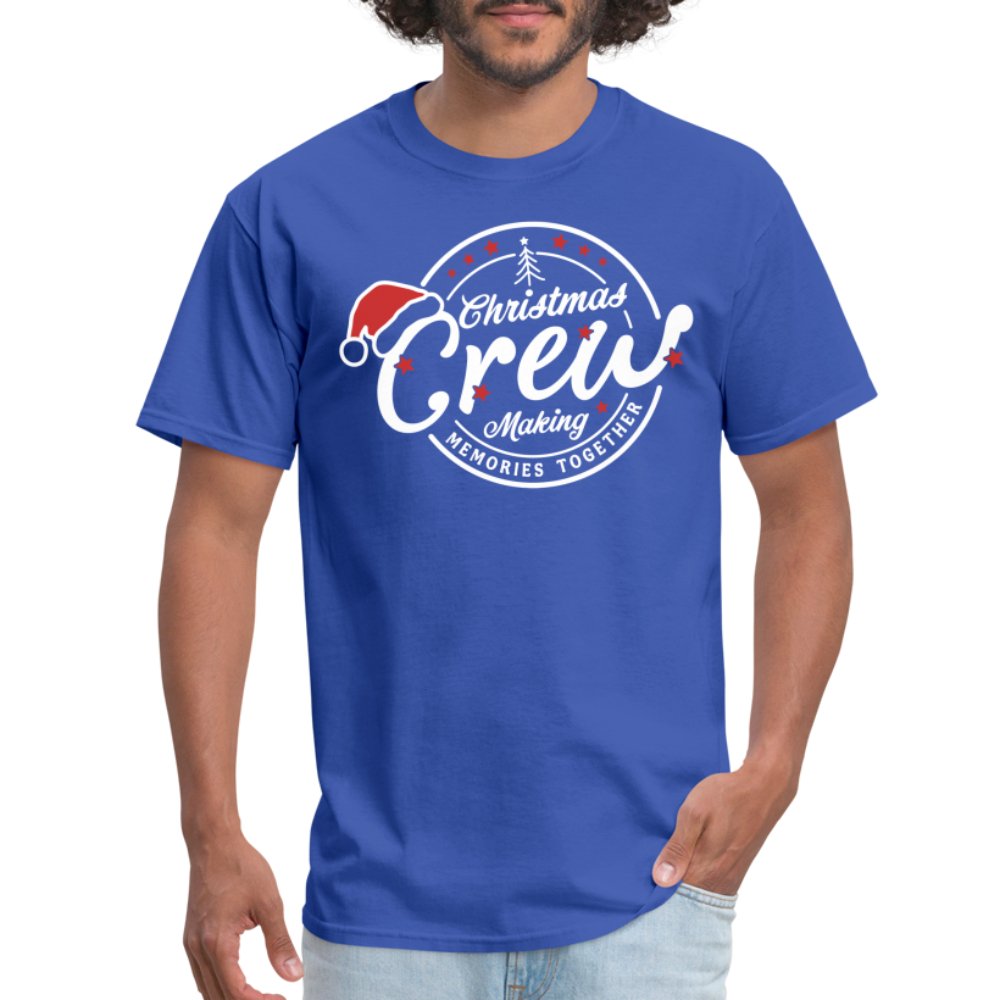 Christmas Crew Making Memories Together Unisex T-Shirt - royal blue