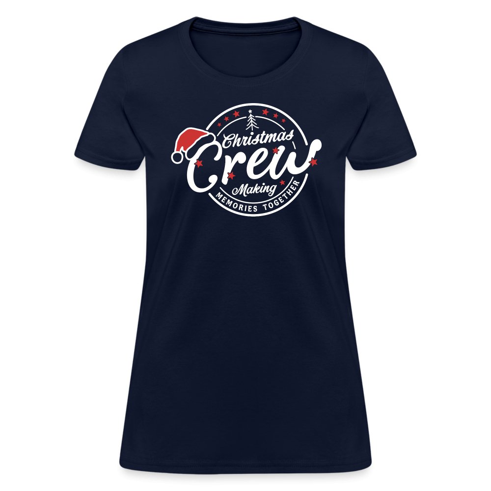 Christmas Crew Making Memories Together Women's Contoured T-Shirt - royal blue