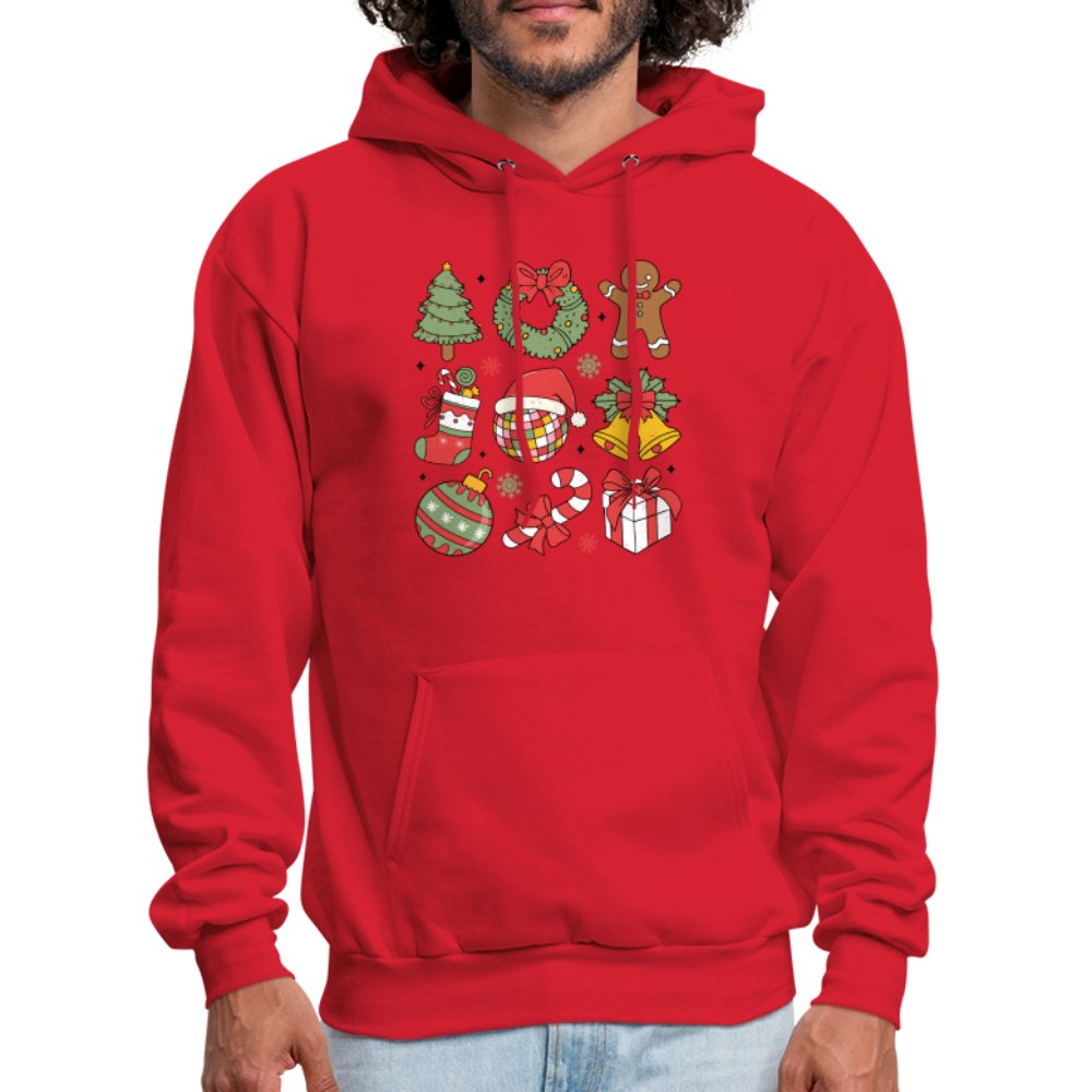 Christmas Themed Holiday Hoodie - forest green