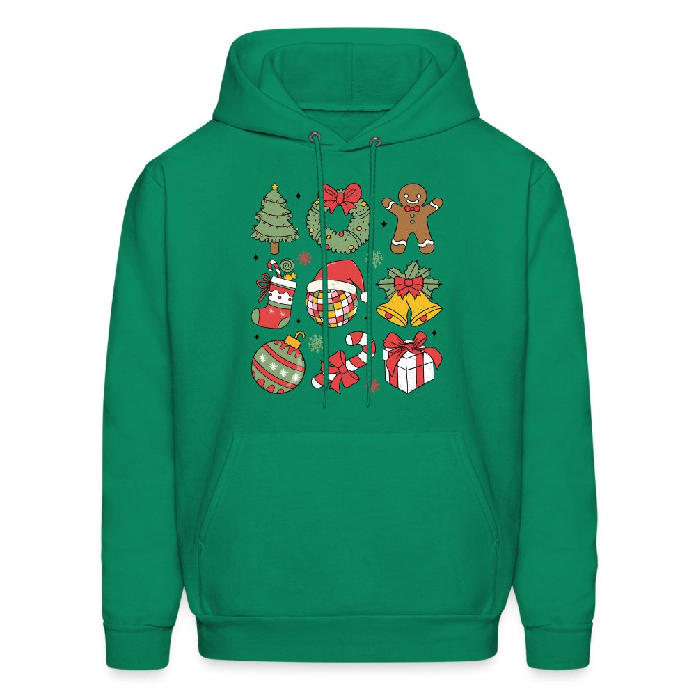 Christmas Themed Holiday Hoodie - kelly green