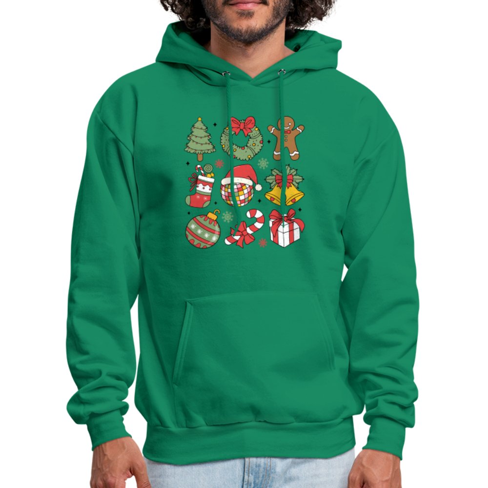 Christmas Themed Holiday Hoodie - kelly green