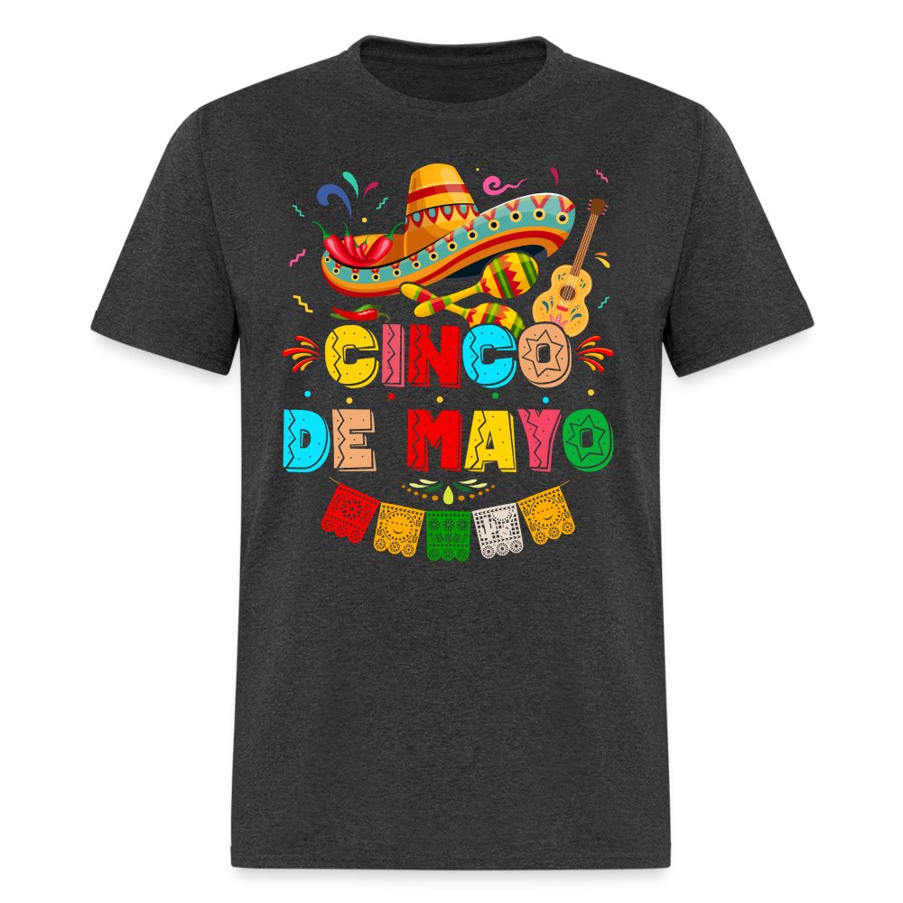 Cinco de Mayo T-Shirt - heather black