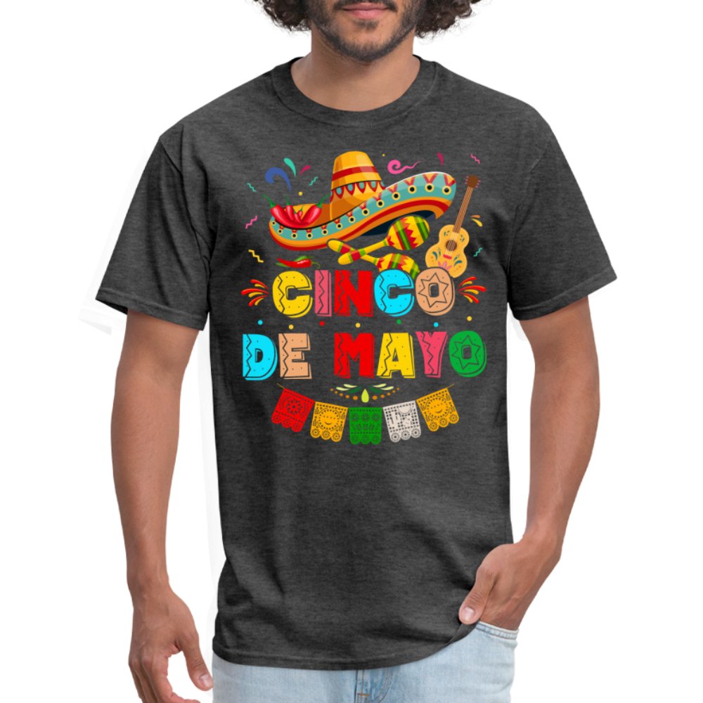 Cinco de Mayo T-Shirt - heather black