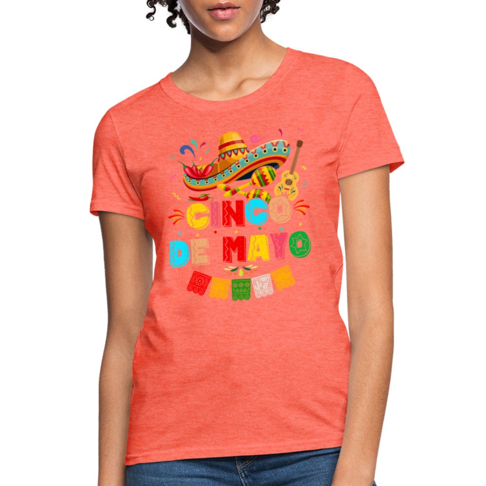 Cinco de Mayo Women's T-Shirt - heather coral