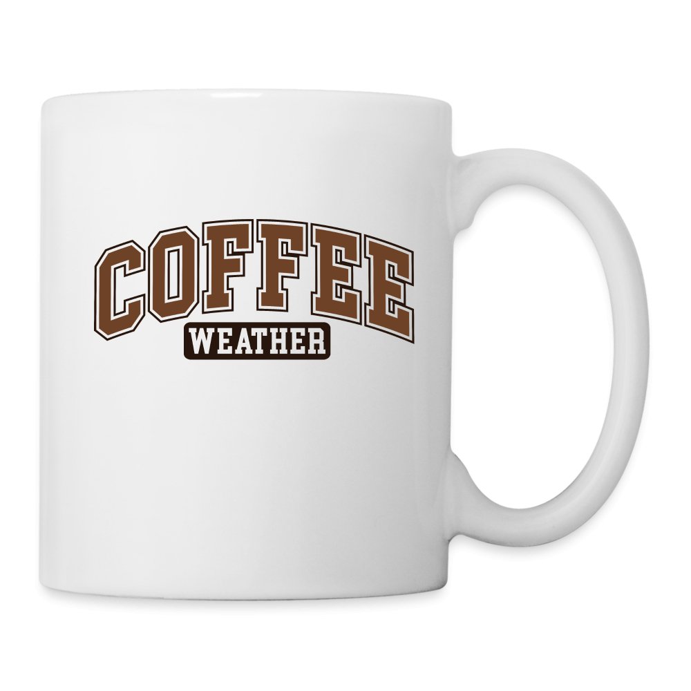 Coffee Weather Coffee Mug - white