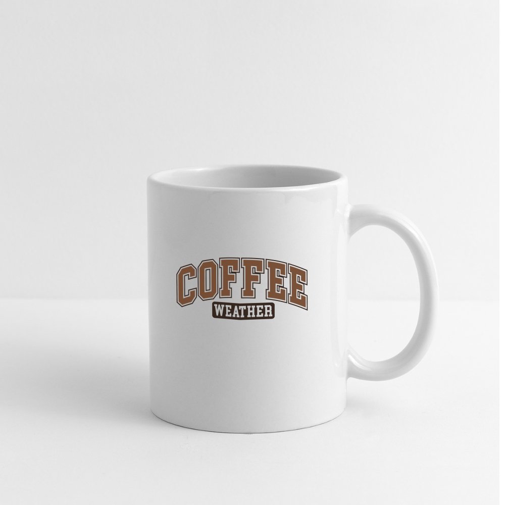 Coffee Weather Coffee Mug - white