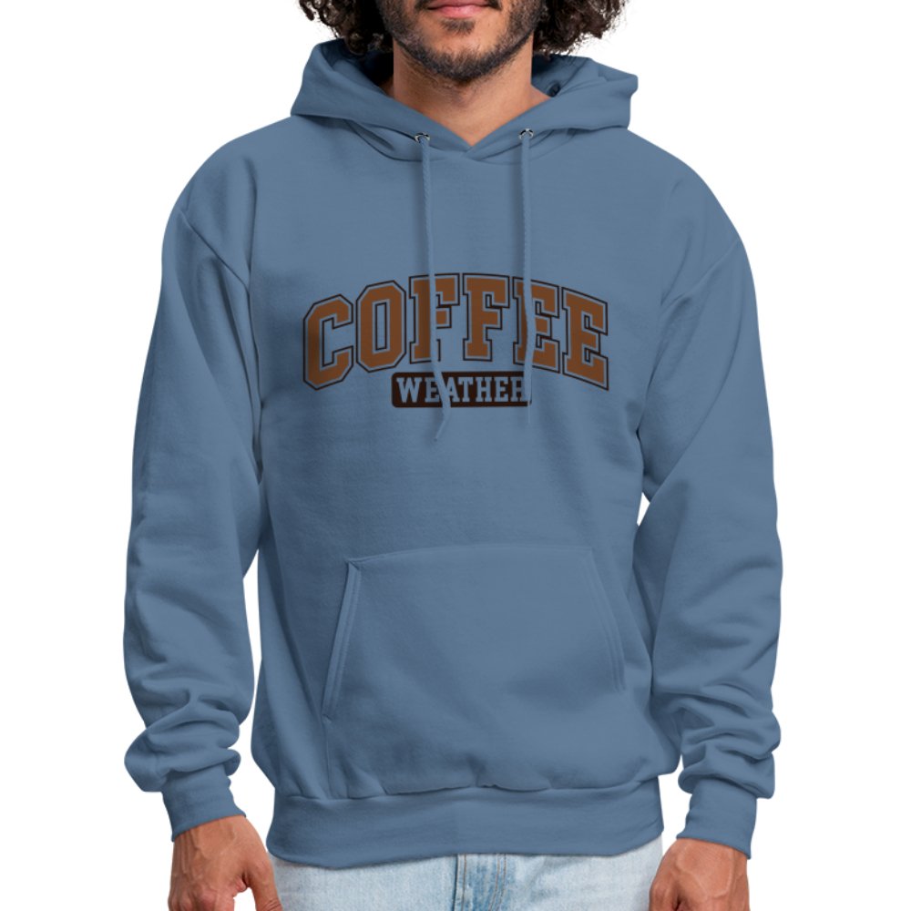 Coffee Weather Hoodie - denim blue