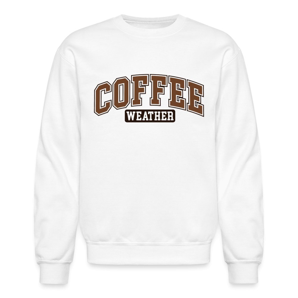 Coffee Weather Sweatshirt - white