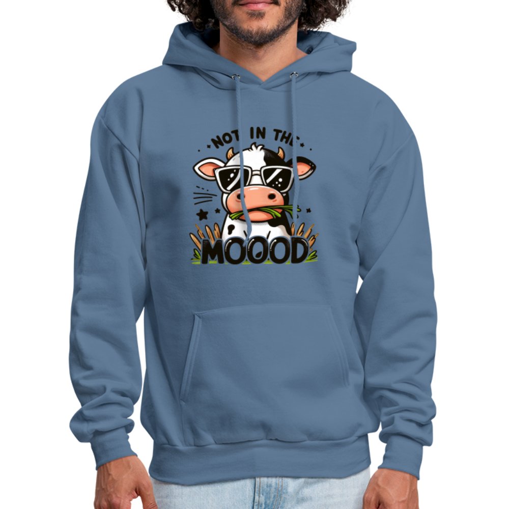 Cow Says Not In The Mood Hoodie - option1# - Men's Hoodie | Hanes P170