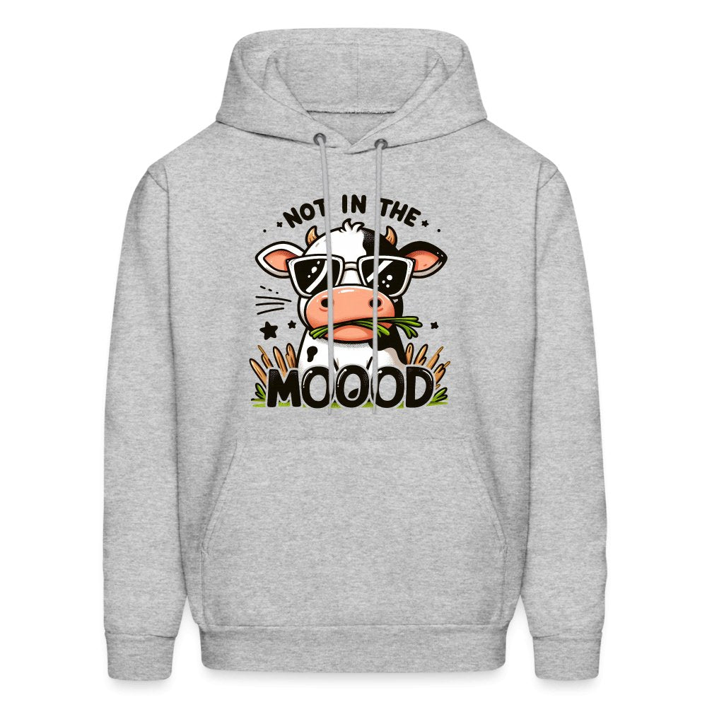 Cow Says Not In The Mood Hoodie - option1# - Men's Hoodie | Hanes P170