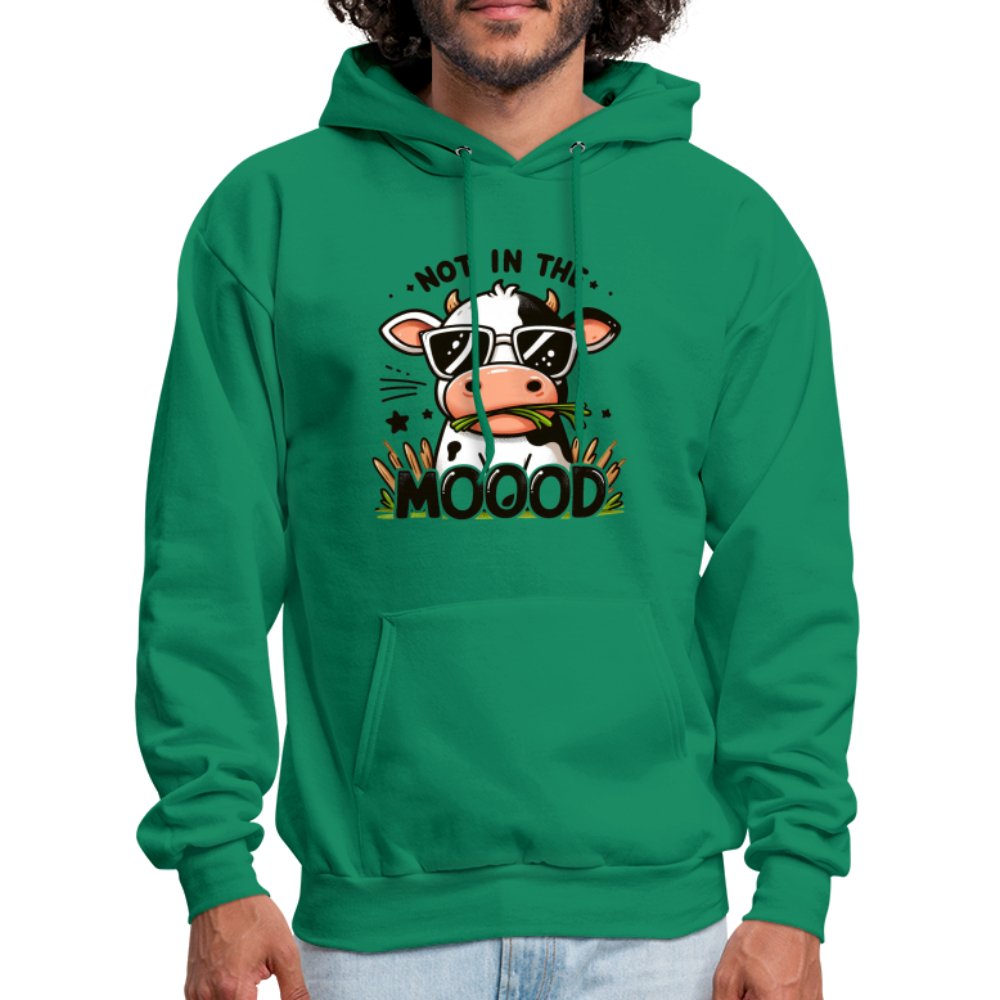 Cow Says Not In The Mood Hoodie - option1# - Men's Hoodie | Hanes P170